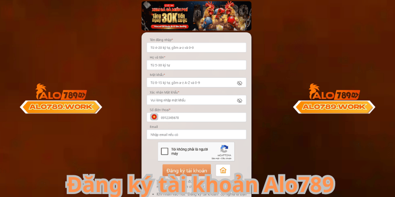 Đăng ký tài khoản Alo789